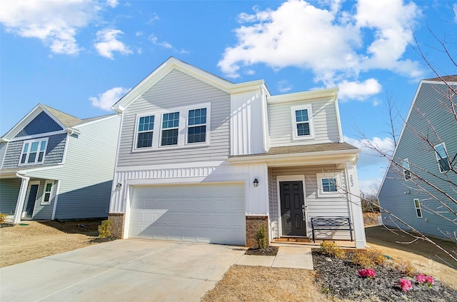 multi unit property featuring a garage