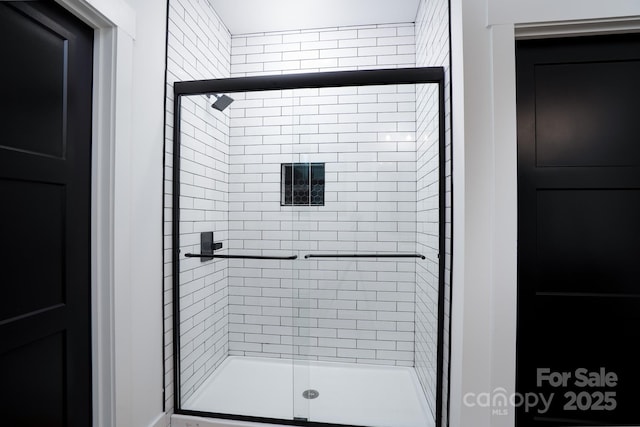 bathroom with walk in shower