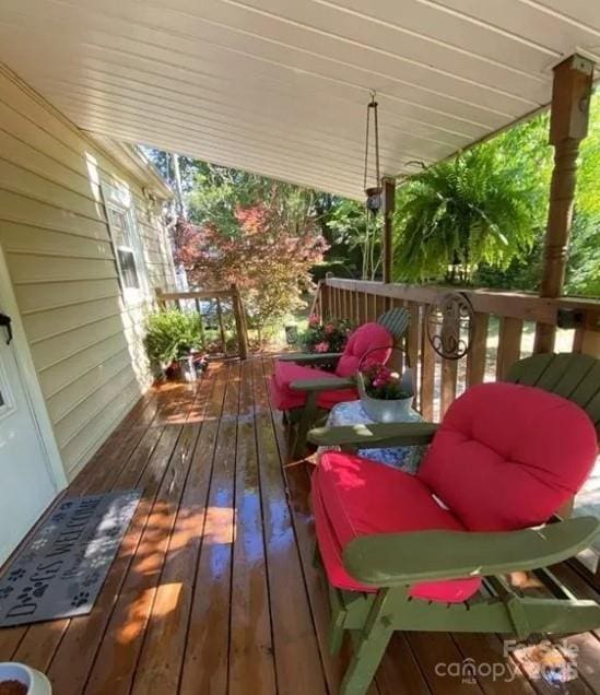 view of wooden terrace