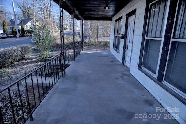 view of patio / terrace featuring covered porch