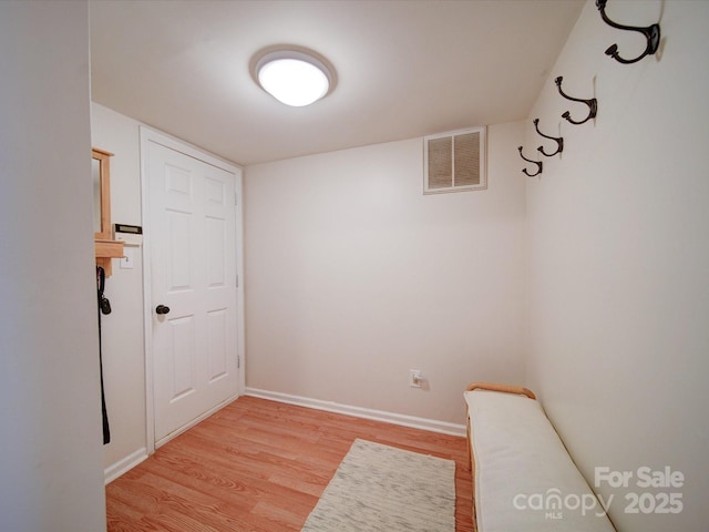 interior space featuring light wood-type flooring