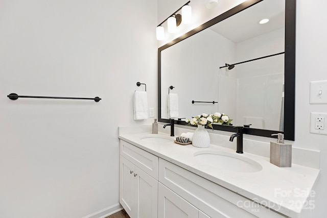 bathroom with vanity