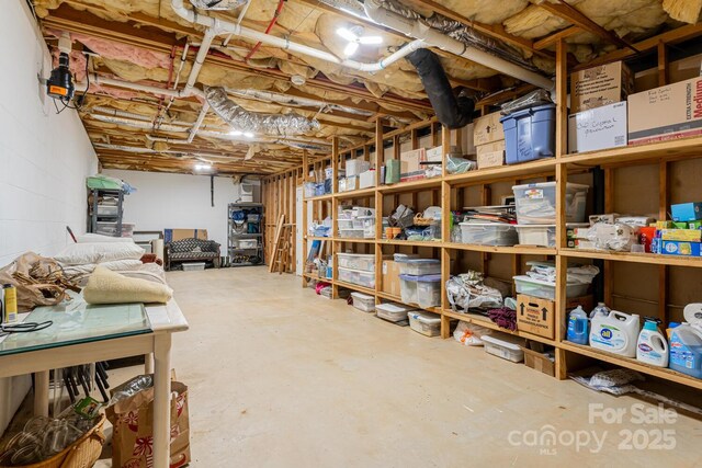 view of storage