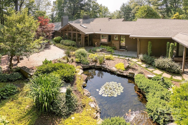 14 Stuyvesant Cres, Asheville, NC 28803 - exterior space with a small pond