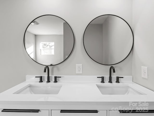 bathroom featuring vanity