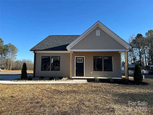 view of front of house with a porch