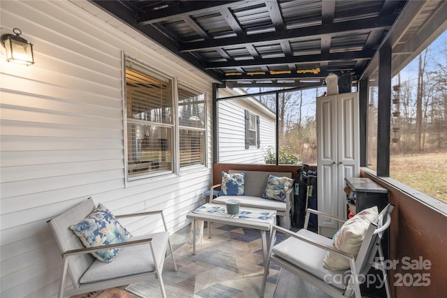 view of sunroom / solarium