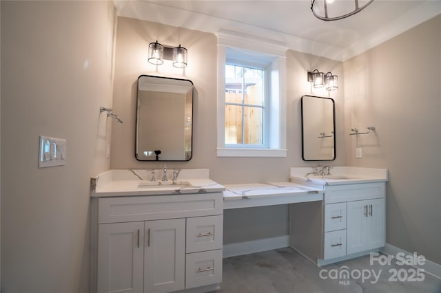 bathroom with vanity