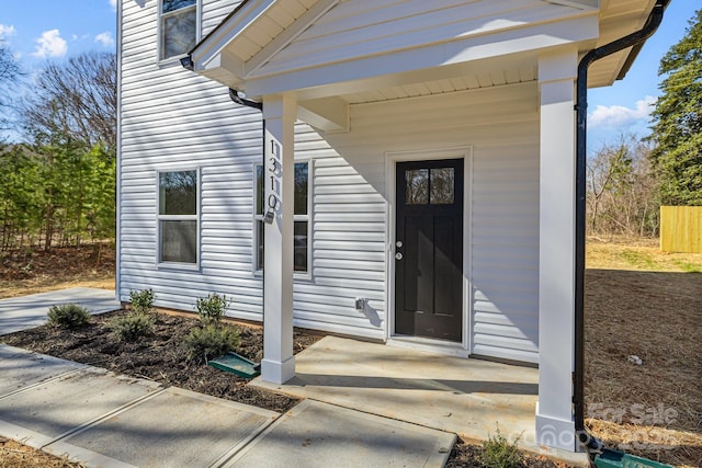 view of entrance to property