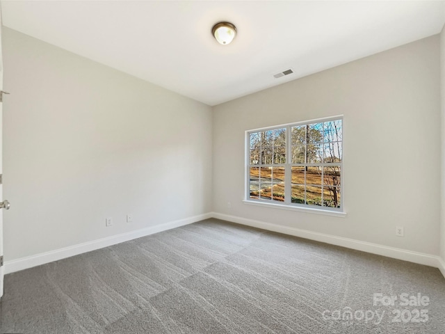 empty room featuring carpet floors