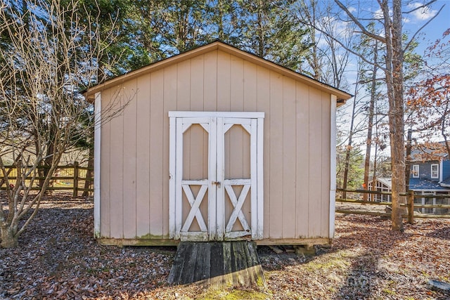 view of outbuilding