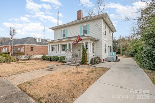 front of property featuring covered porch