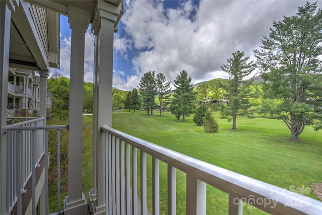 view of balcony