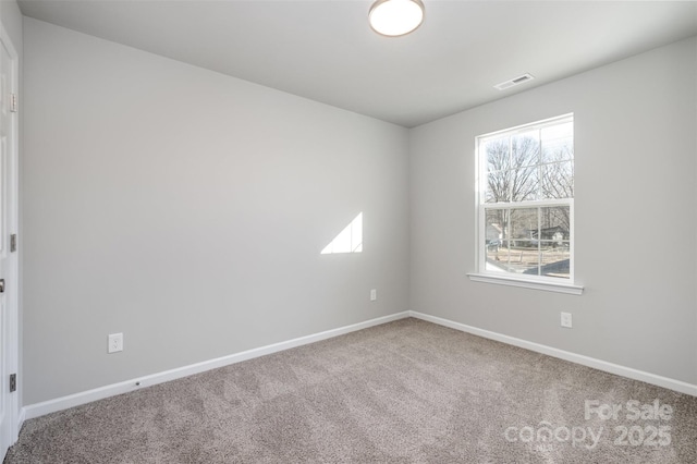 view of carpeted empty room