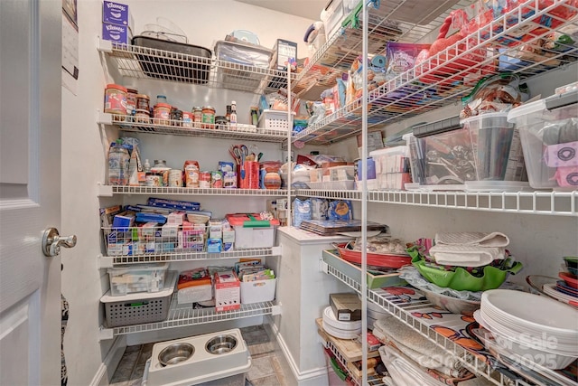 view of pantry