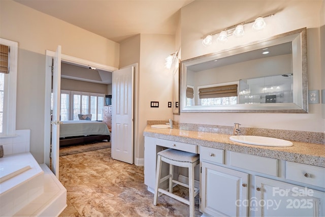 bathroom with vanity