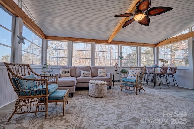 view of sunroom / solarium