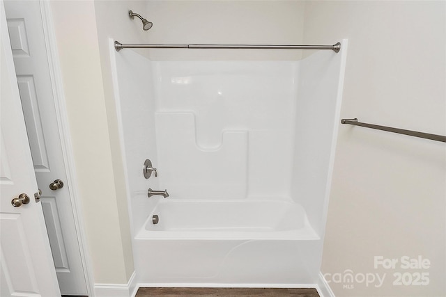 bathroom featuring bathing tub / shower combination