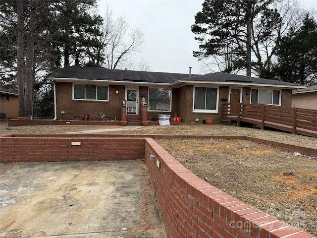 view of ranch-style house