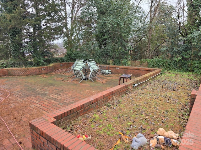 view of yard featuring a patio area