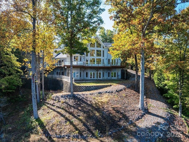 view of rear view of property