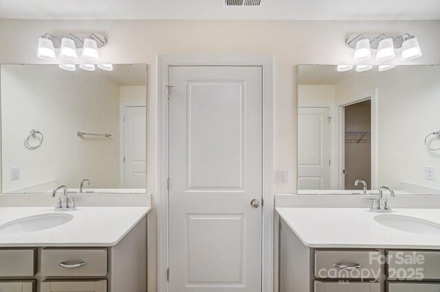 bathroom featuring vanity