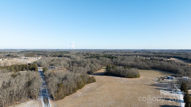 drone / aerial view featuring a rural view