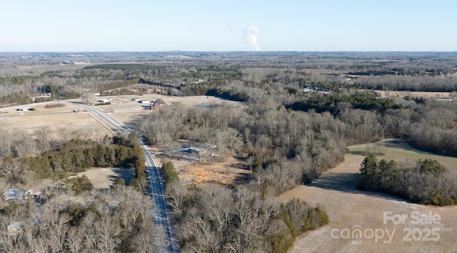 bird's eye view featuring a rural view
