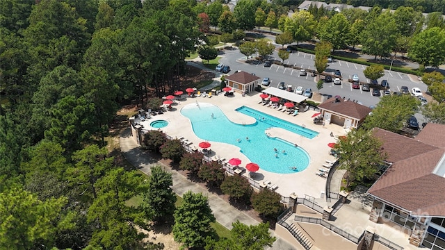 8024 Carolina Lakes Way, Fort Mill, SC 29707 - aerial view of a pool