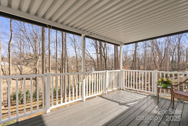 view of wooden terrace