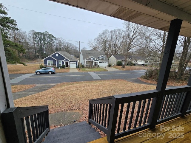 view of yard featuring a garage