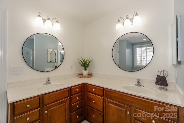 bathroom featuring vanity