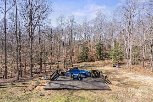 view of yard with a patio area