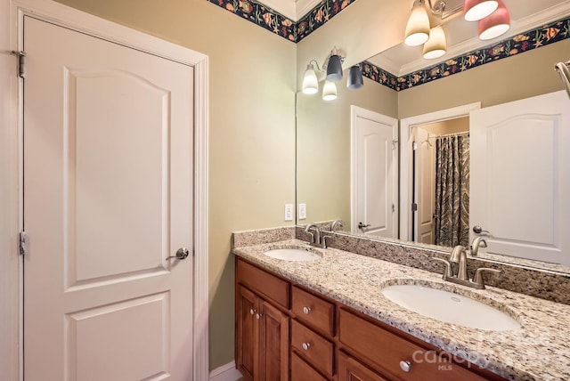 bathroom featuring vanity