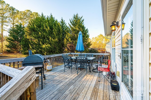 view of wooden terrace