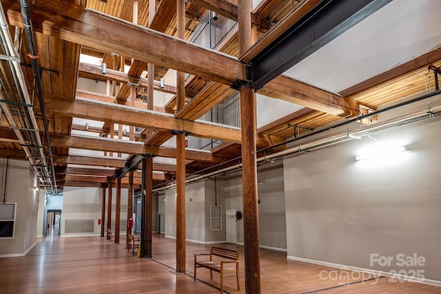 interior space with wood-type flooring