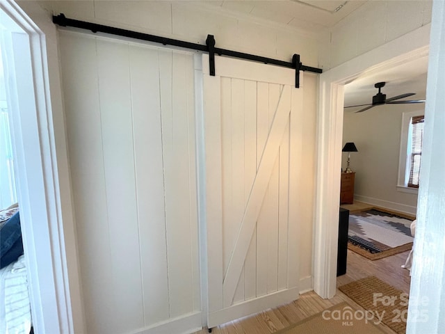 bathroom featuring hardwood / wood-style floors