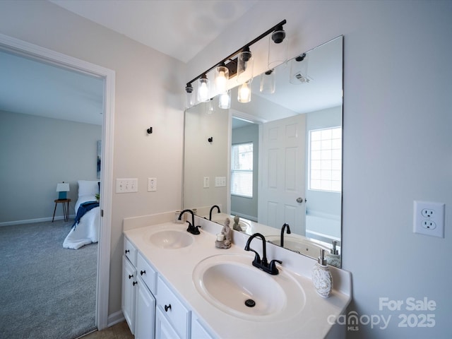 bathroom featuring vanity