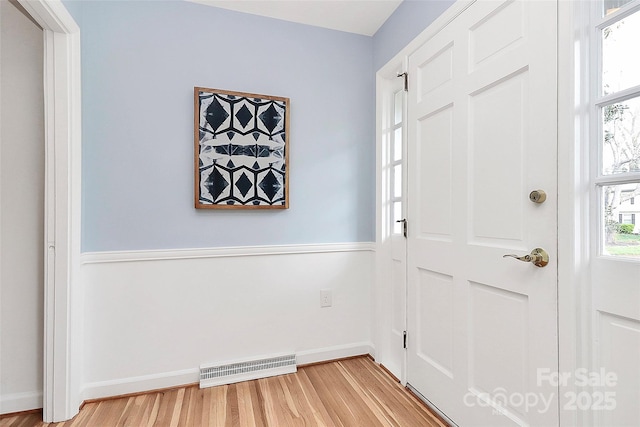 3828 Chandworth Rd, Charlotte, NC 28210 - entryway with light wood-type flooring and baseboards