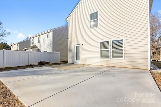 rear view of property with a patio area