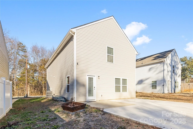 rear view of house with a patio area