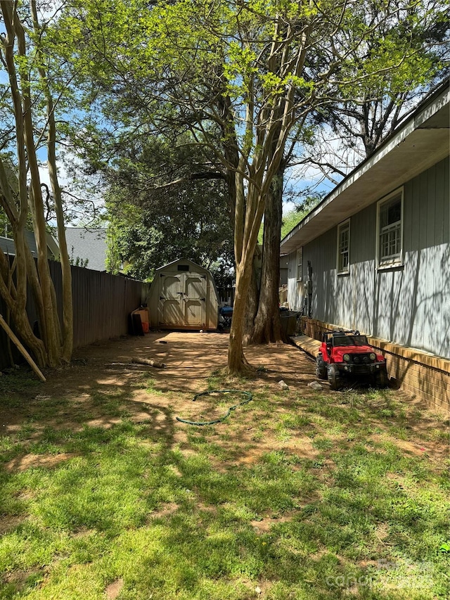 37 Cedarvilla Dr, Rock Hill, SC 29730 - view of yard with fence, an outdoor structure, and a storage unit