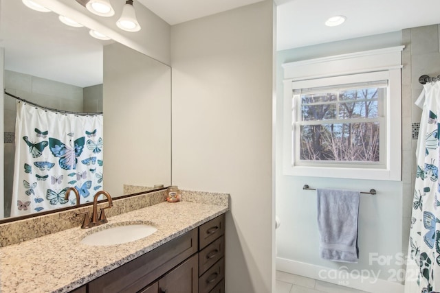 bathroom featuring vanity