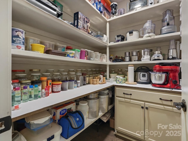 view of pantry