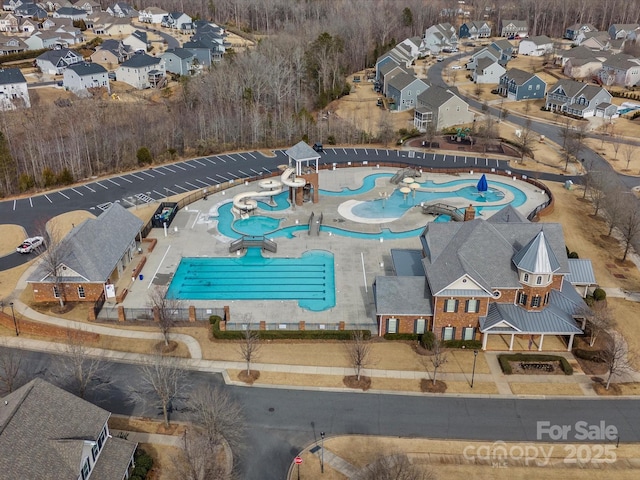 birds eye view of property