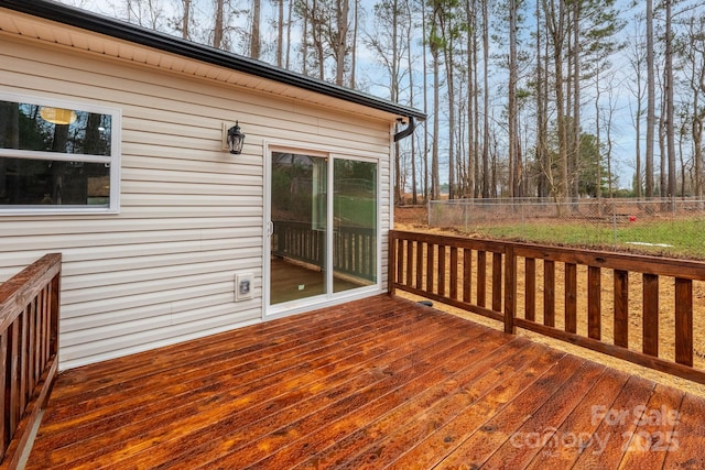 view of wooden terrace