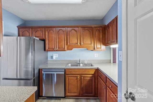 kitchen with stainless steel appliances and sink