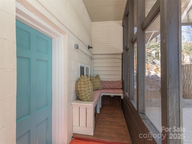 view of sunroom / solarium