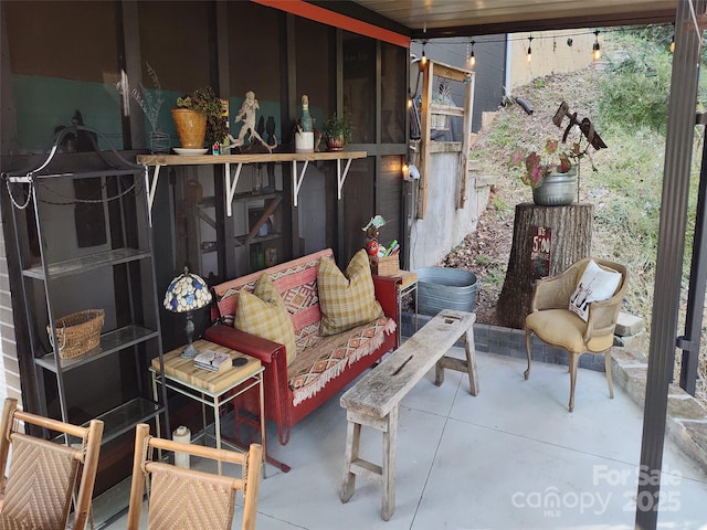 view of patio / terrace featuring an outdoor hangout area