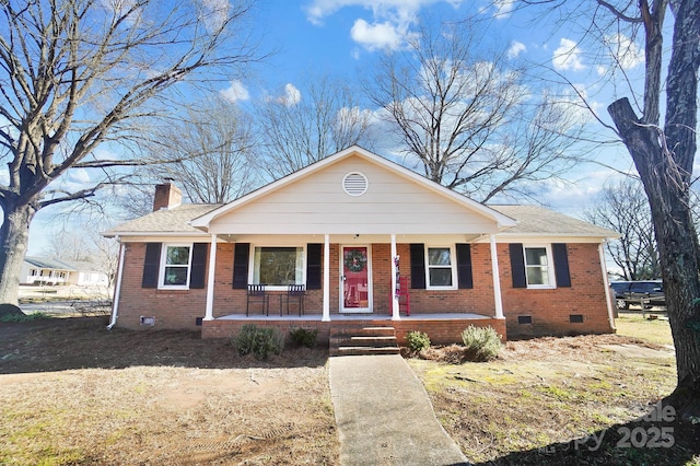 view of front of house with a porch